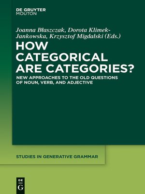cover image of How Categorical are Categories?